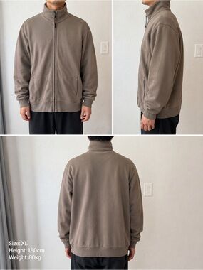 Hugo Boss Orage Men's Full-Zip Sweater Jacket in Taupe